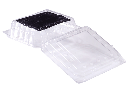 A9761PADK | Pactiv, 6 oz/ 1/2 Pt Blackberry/Raspberry With BLACKPAD, APET (600) A9761PADK.png