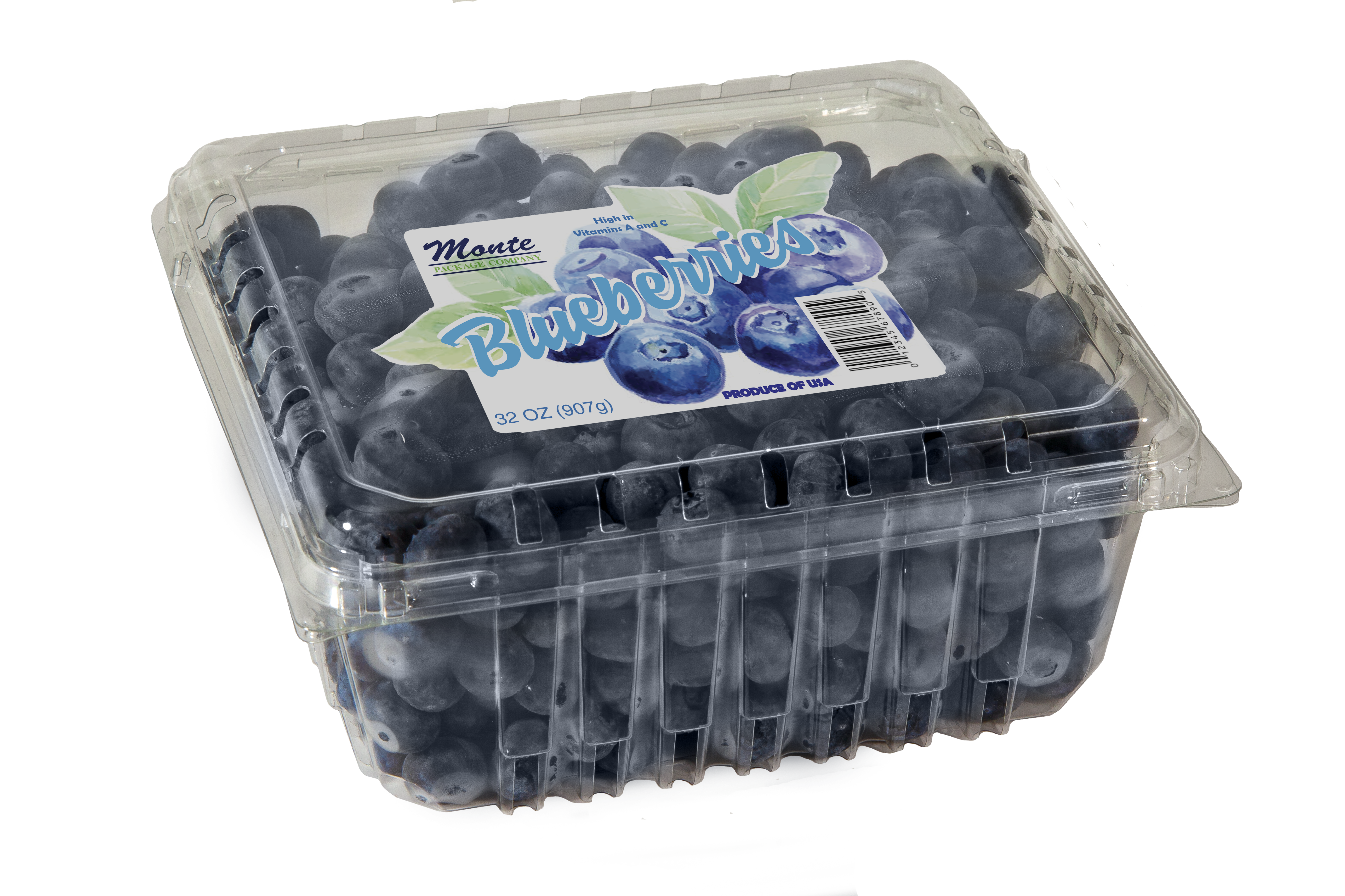 H232 | Highland, 2 lb. Blueberry Clamshell (168) ../png450/H232.png-1